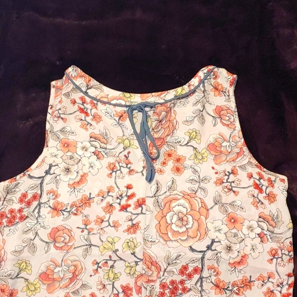 LOFT Outlet Floral Shell Tank S - Picture 3 of 3